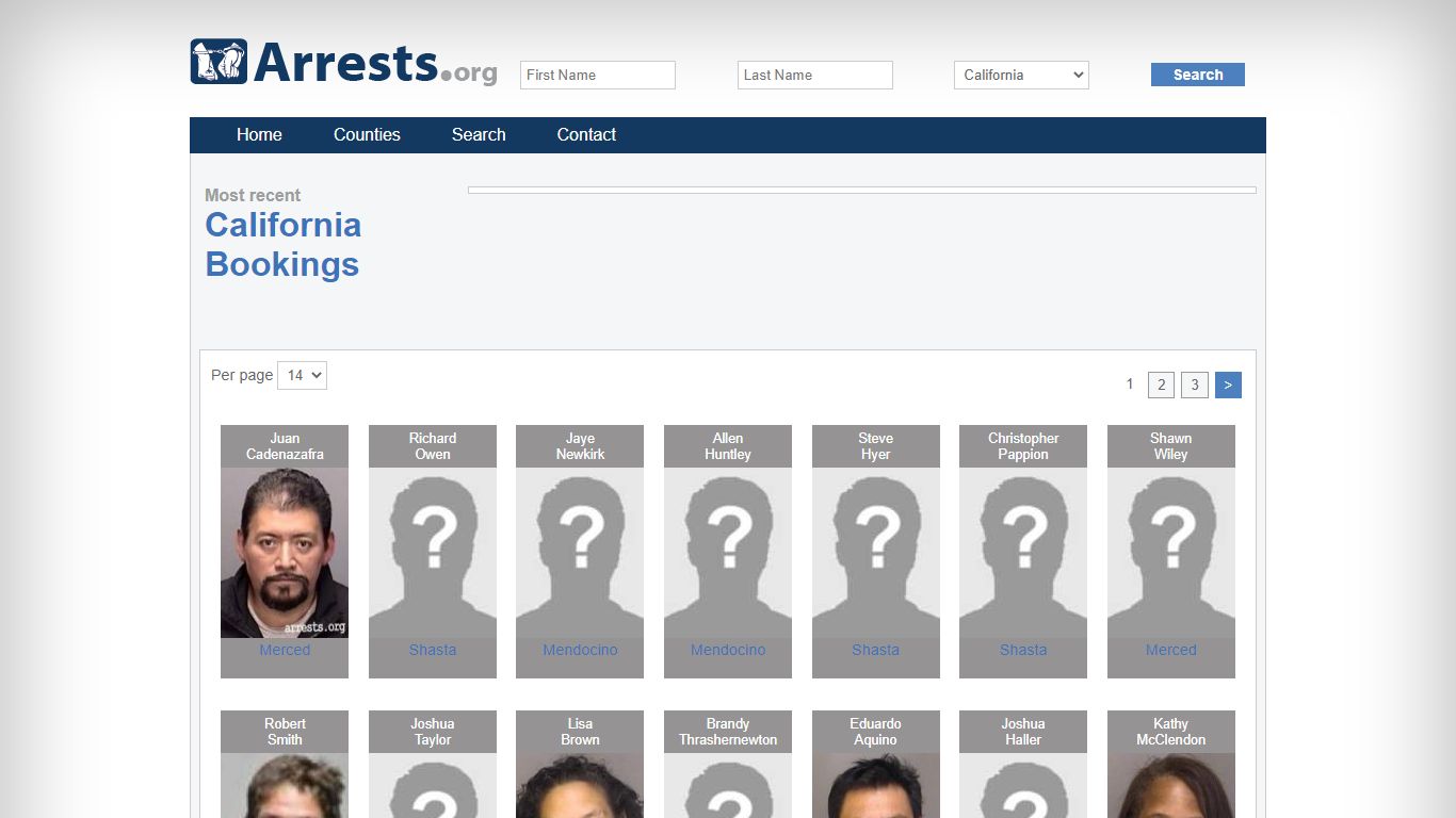 California Arrests and Inmate Search
